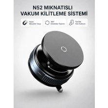 My Best Store Mıknatıslı Araç Telefon Tutucu Vakum Teknolojili 360° Ayarlanabilir