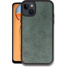 Techora Sale Newface Apple iPhone 14 Kılıf Aras Deri Kapak - Koyu Yeşil