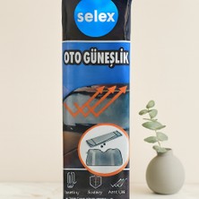 Mabelme Store Vantuzlu Oto Güneşlik 130X60 cm (Balonlu Lüks)