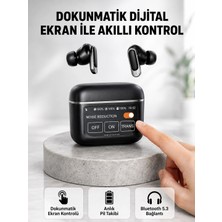 My Best Store Bluetooth 5.3 Anc Kablosuz Kulaklık – Dokunmatik Kontrol, Dijital Ekran ve Uzun Pil Ömrü