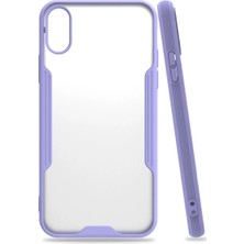 Techora Sale Newface Apple iPhone x Kılıf Platin Silikon - Lila