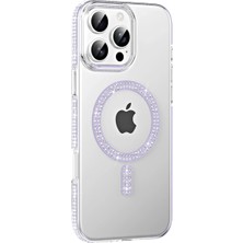 Mabelme Store Joko Apple iPhone 16 Pro Move Taşlı Magsafe Kapak - Lila