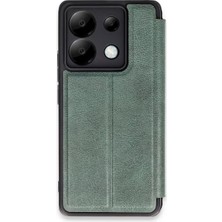 Techora Sale Newface Xiaomi Redmi Note 13 Pro 5g Kılıf Flip Cover - Koyu Yeşil