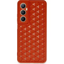 Techora Sale Newface Realme C65 Kılıf Petek Silikon Kapak - Kırmızı