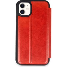 Techora Sale Newface Apple iPhone 11 Kılıf Flip Cover - Kırmızı