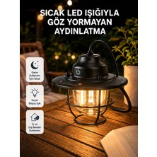 Valor Taşınabilir Retro Çam Konisi Kamp Lambası Gece Işığı Su Geçirmez
