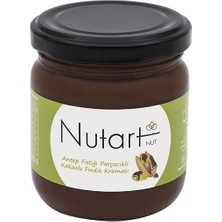 Nutart Antep Fıstığı Parçacıklı Kakaolu Fındık Kreması 200 G