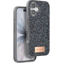 Ozkr Store Onegif Apple iPhone 17 Bright Simli Kapak - Gümüş