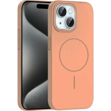 Ozkr Store Joko Apple iPhone 15 Plus Broş Magsafe Kapak - Çöl Titanyum