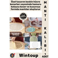 Wintoup #kalıp Hızlı Pratik Hamur Kesme Mutfak Gereci 199 Adet Kapasiteli Plastik Mega Mantı Kalıbı 40 cm