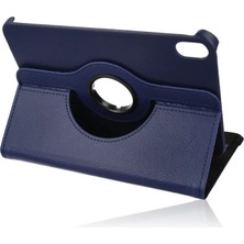 Ozkr Store Apple iPad Mini 6 Kılıf 360 Tablet Deri Kılıf - Lacivert