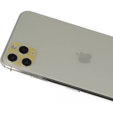 Ozkr Store Apple iPhone 11 Pro Max Rainbow Kamera Lens Koruma Cam - Gold