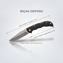 Bıçak Deposu Silahdar Özel Seri Avcı ve Kamp Bıçağı – 21 cm Kompakt Taktik Kesici El Yapımı Tasarım
