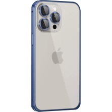 Ozkr Store Joko Apple iPhone 15 Pro Max Metal Bumper Mat Kapak - Lacivert