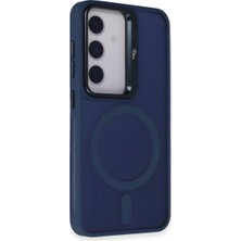 Ozkr Store Joko Samsung Galaxy S24 Flet Lens Magsafe Kapak - Lacivert
