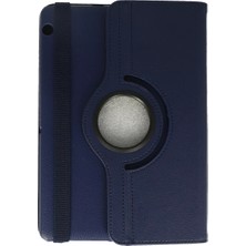 Ozkr Store Huawei Mediapad T3 10 / 9.6 Kılıf 360 Tablet Deri Kılıf - Lacivert