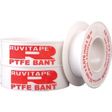 Ruvitape 12MMX10MT Beyaz Ptfe Teflon Bant 100 Adet