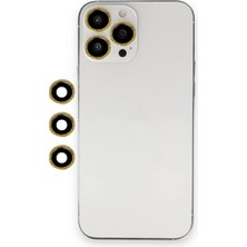Ozkr Store Apple iPhone 12 Pro Shine Kamera Lens - Gold