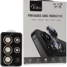 Ozkr Store Joko Samsung Galaxy S24 Ultra Pvd Metal Kamera Lens - Gold