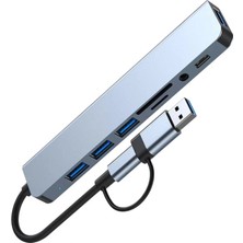 Hace Bazaar Byl 2218TU Support 8 In 1 Type-C USB Çevirici