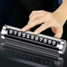 Hace Bazaar Telefon Numarası Plaka Silindiri Ayarı Renkli Metal Alüminyum Araba Geçici Park Kartı Evrensel Moda Oto Aksesuarları (4887)