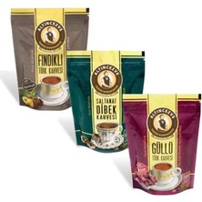 Altıncezve Keyif Paketi 1 Fındıklı + Dibek + Güllü Türk Kahvesi 3 x 100 Gr