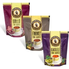 Altıncezve Keyif Paketi 2 Güllü + Kakuleli +Fındıklı Türk Kahvesi 3 x 100 Gr