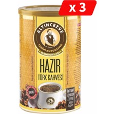 Altıncezve Hazır Türk Kahvesi Şekerli Teneke 250 G - 3LÜ PAKET