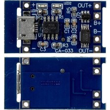 Mabelme Store Weko CA-033-MK 1s 5A Micro USB Bms Devresi 18650 Lityum Batarya Şarj Modülü