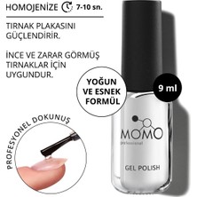 Momo Professional Kalıcı Oje İçin Rubber Base Coat, 9 ml