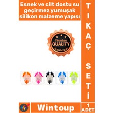Wintoup #tıkaç Havuz Deniz Yüzme Su Sporları Kutulu Yumuşak Su Geçirmez Silikon Renkli Kulak Burun Tıkacı