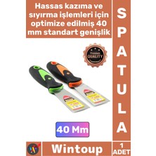 Wintoup #spatula Paslanmaz Çelik Boya Alçı Kazıma Sıva Ekipmanı Profesyonel Fiber Saplı Metal Spatula 40 mm