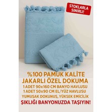 Belinis Sentetik Değil-Pamuk Karışımlı Değil %100 Pamuk Banyo Havlu Set 1 Adet 90 x 160 cm 1 Adet 50 x 90 Hediyelik Çeyiz Soft Yumuşak Yüksek Su Emici