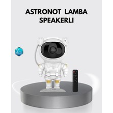 Astronot Şekilli Galaxy Projeksiyon Lambası Nebula Efektli Dekoratif Lamba