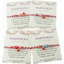 Kalp Cam Boncuk Marteniçka Ip Bileklik