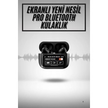 BYZM 2.nesil Pro Ekranlı Sesli Görüşme Yapabilen Kablosuz Bluetooth Kulaklık