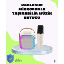 BYZM Taşınabilir Karaoke Mikrofon Seti Bluetooth Hoparlörlü