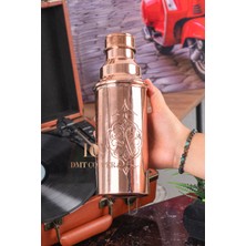 Dmt Copper Home El Yapımı Osmanlı Desenli Bakır Su Matarası 850 ml | Içi Kalaylı | Bakır Matara | Geleneksel El Yapımı Su Şişesi