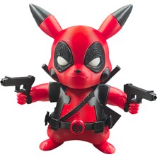 Renibo Pikachu Deadpool Figürü-Marvel-Pokemon-Süper Kahraman