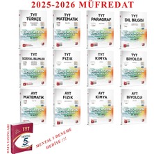 2025 2026 3D Yayınları Tyt Ayt Sayısal Deneme Faydalı Seti+5 Mental Deneme Hediye