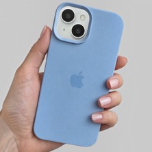 Pronorth Iphone 15 Uyumlu Kılıf Logolu Lansman Soft Yumuşak Içi Kadife Silikon Kapak