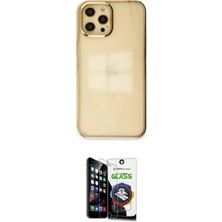 Teknoparkx Ieg™ Iphone 12 Pro Max Kılıf Doruk Doku Prime - Şeffaf Temperli Cam Ekran Koruyucu Tknprk-Tka