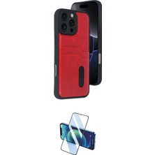 Teknoparkx Ieg™ Iphone 16 Pro Max Kılıf Yörünge Işık Serisi - Siyah 3D Antistatik Cam Ekran Koruyucu