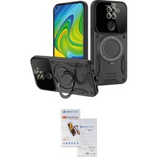 Teknoparkx Ieg™ Redmi Note 9 Kılıf Kıvılcım Modern Serisi - Siyah Seramik Nano Ekran Koruyucu Tknprk-Tk
