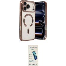 Teknoparkx Ieg™ Iphone 17 Pro Kılıf Nova Işık Özel Seri - Şeffaf Pasifik Cam Ekran Koruyucu Tknprk-Tk
