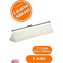 CATEKSSS Silikon Mum Sıcak Silikon Cubuk Silikon Sıcak Silikon Ucu Mum Silikon 5 Ad. 11,5 mm Kalın Silikon