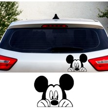 Stickir Mickey Mouse Bagaj Sticker, Kelebek Cam Sticker, Oto Sticker 12X10 cm