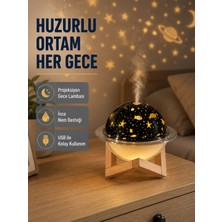 sbodurhome Aromaterapili USB Hava Nemlendirici – Projeksiyon Işıklı, Sessiz ve Şık Tasarım