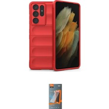 Teknoparkx Ieg™ Galaxy S21 Ultra Kılıf Atlas Koleksiyonu - Siyah Autokit 5in1 Fiber Hayalet Polymer Nano E