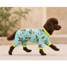 Miniş Unicorn Mint Küçük Irk Köpek Esnek Penyetulum Pijama
